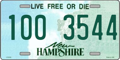NH license plate 1003544