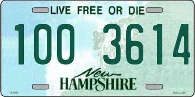 NH license plate 1003614