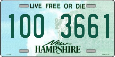 NH license plate 1003661