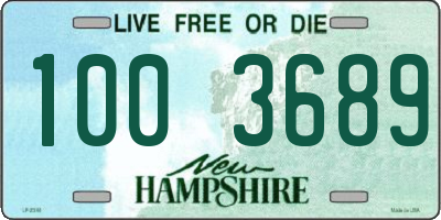 NH license plate 1003689