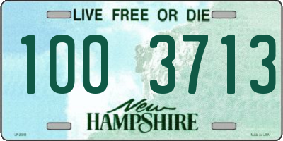 NH license plate 1003713