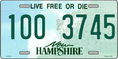 NH license plate 1003745