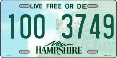 NH license plate 1003749