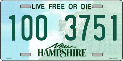 NH license plate 1003751