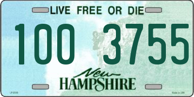 NH license plate 1003755