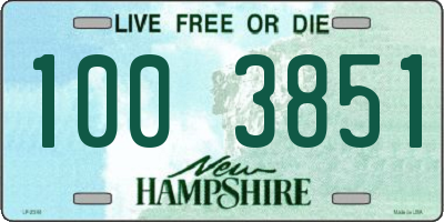 NH license plate 1003851