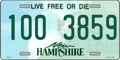 NH license plate 1003859