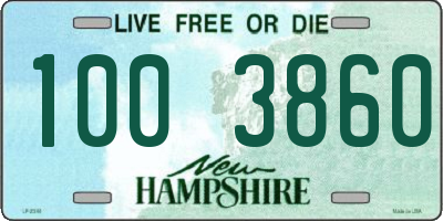 NH license plate 1003860