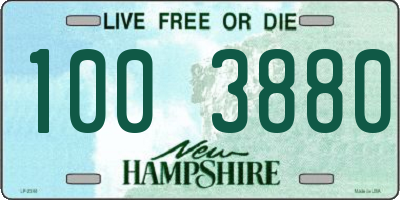 NH license plate 1003880