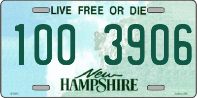 NH license plate 1003906