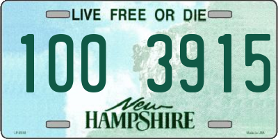 NH license plate 1003915