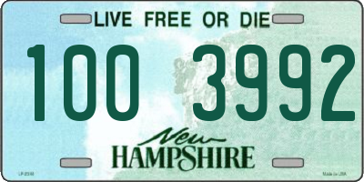 NH license plate 1003992