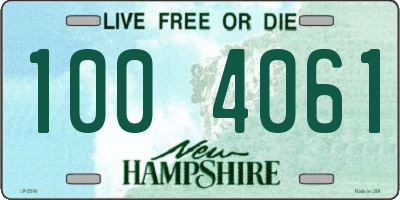 NH license plate 1004061