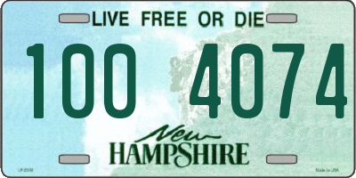NH license plate 1004074