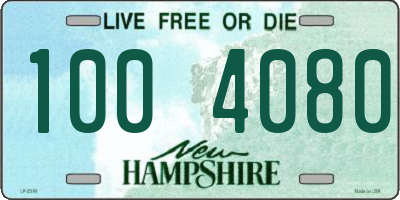 NH license plate 1004080