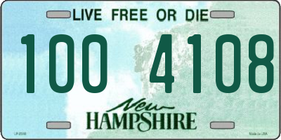 NH license plate 1004108