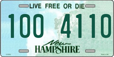 NH license plate 1004110