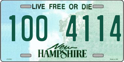NH license plate 1004114