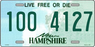NH license plate 1004127