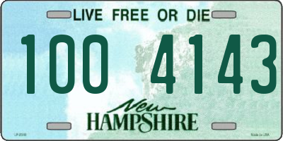 NH license plate 1004143