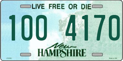 NH license plate 1004170