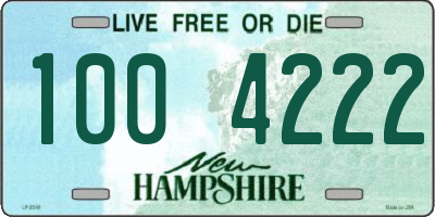NH license plate 1004222