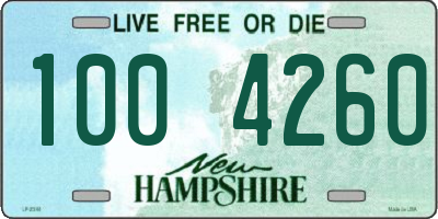 NH license plate 1004260