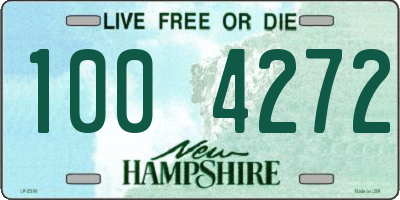 NH license plate 1004272
