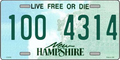 NH license plate 1004314