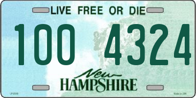 NH license plate 1004324