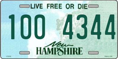 NH license plate 1004344