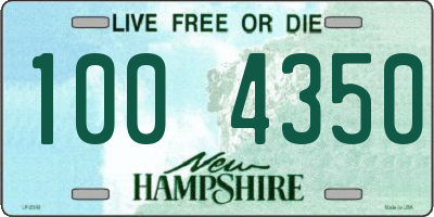 NH license plate 1004350