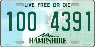 NH license plate 1004391