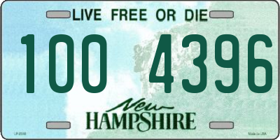 NH license plate 1004396