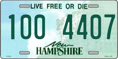 NH license plate 1004407