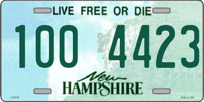 NH license plate 1004423