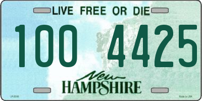 NH license plate 1004425