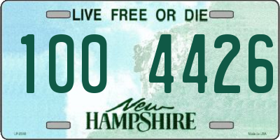 NH license plate 1004426