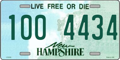 NH license plate 1004434
