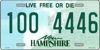 NH license plate 1004446