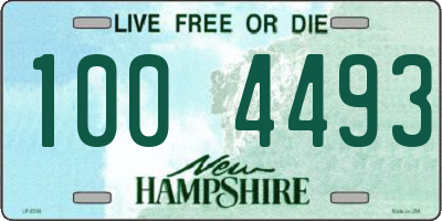 NH license plate 1004493