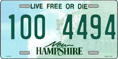 NH license plate 1004494