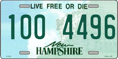 NH license plate 1004496