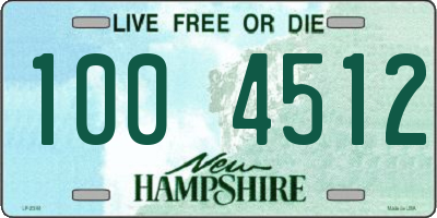 NH license plate 1004512