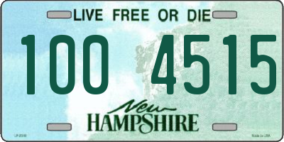 NH license plate 1004515