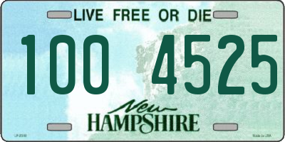 NH license plate 1004525