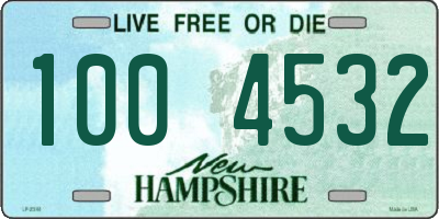 NH license plate 1004532
