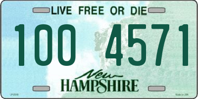 NH license plate 1004571