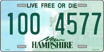 NH license plate 1004577