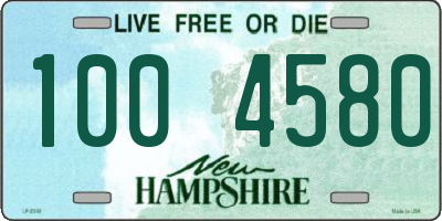 NH license plate 1004580